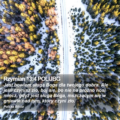 Rzymian 13:4 POLUBG Bible Verse Image