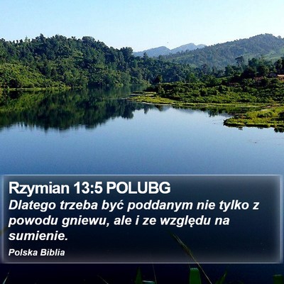 Rzymian 13:5 POLUBG Bible Verse Image