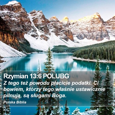 Rzymian 13:6 POLUBG Bible Verse Image