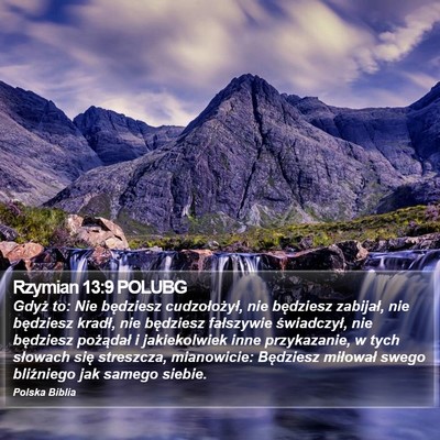 Rzymian 13:9 POLUBG Bible Verse Image