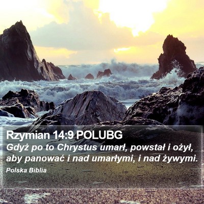 Rzymian 14:9 POLUBG Bible Verse Image