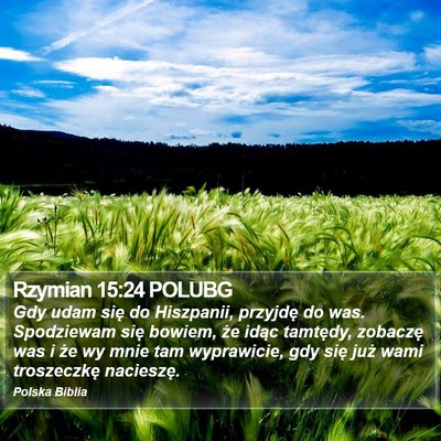 Rzymian 15:24 POLUBG Bible Verse Image