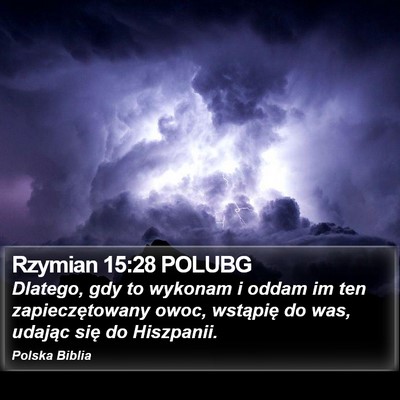 Rzymian 15:28 POLUBG Bible Verse Image