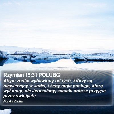Rzymian 15:31 POLUBG Bible Verse Image