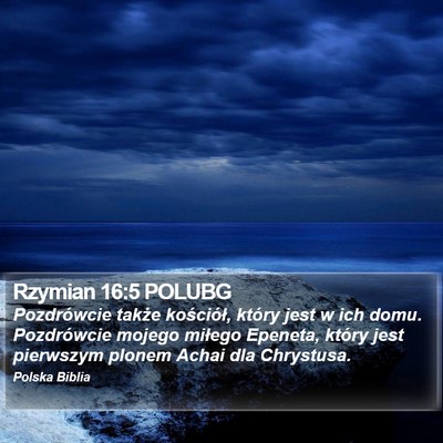 Rzymian 16:5 POLUBG Bible Verse Image