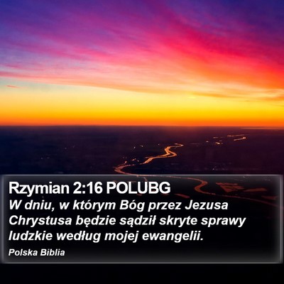 Rzymian 2:16 POLUBG Bible Verse Image