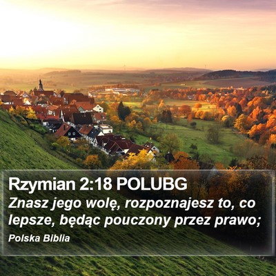 Rzymian 2:18 POLUBG Bible Verse Image