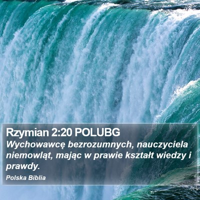 Rzymian 2:20 POLUBG Bible Verse Image