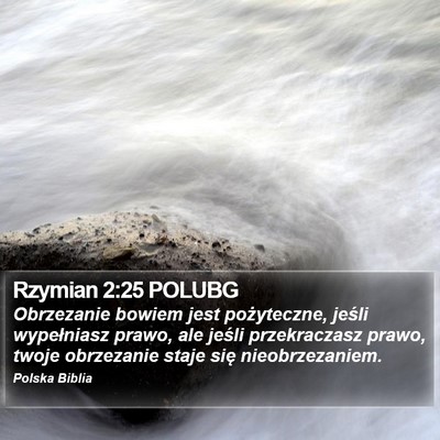Rzymian 2:25 POLUBG Bible Verse Image