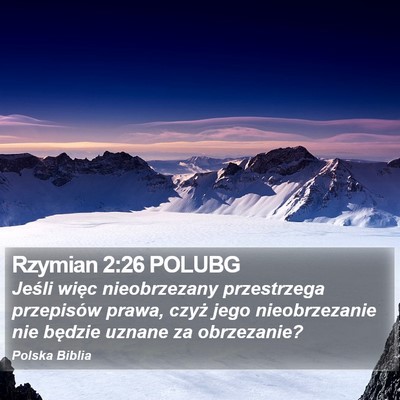 Rzymian 2:26 POLUBG Bible Verse Image
