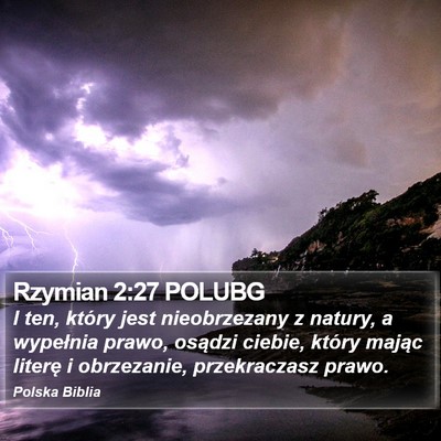 Rzymian 2:27 POLUBG Bible Verse Image