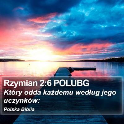 Rzymian 2:6 POLUBG Bible Verse Image