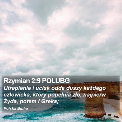 Rzymian 2:9 POLUBG Bible Verse Image