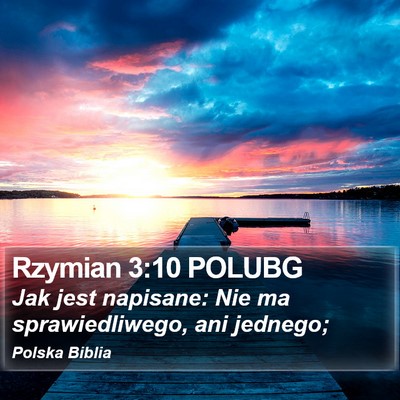 Rzymian 3:10 POLUBG Bible Verse Image