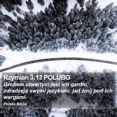 Rzymian 3:13 POLUBG Bible Verse Image