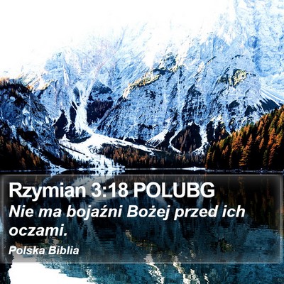 Rzymian 3:18 POLUBG Bible Verse Image