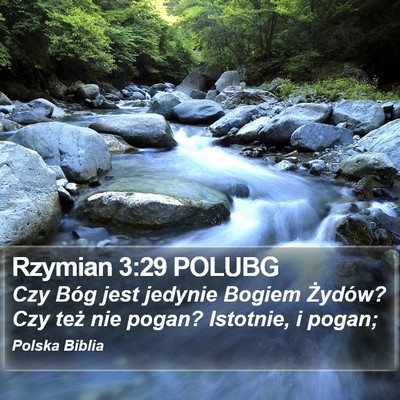 Rzymian 3:29 POLUBG Bible Verse Image