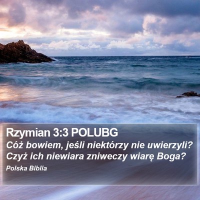 Rzymian 3:3 POLUBG Bible Verse Image