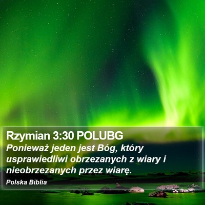 Rzymian 3:30 POLUBG Bible Verse Image