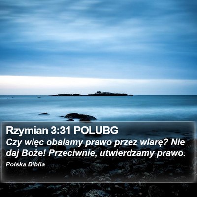 Rzymian 3:31 POLUBG Bible Verse Image
