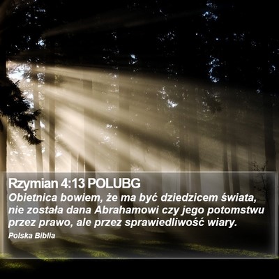 Rzymian 4:13 POLUBG Bible Verse Image