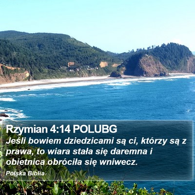 Rzymian 4:14 POLUBG Bible Verse Image