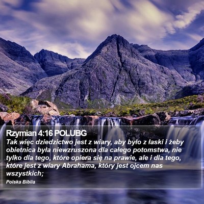 Rzymian 4:16 POLUBG Bible Verse Image