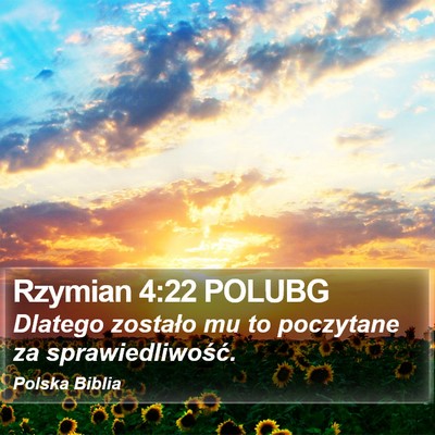 Rzymian 4:22 POLUBG Bible Verse Image