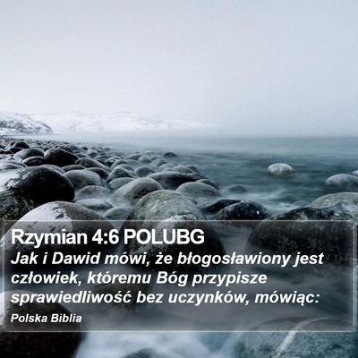 Rzymian 4:6 POLUBG Bible Verse Image