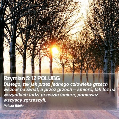 Rzymian 5:12 POLUBG Bible Verse Image