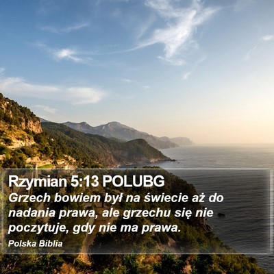 Rzymian 5:13 POLUBG Bible Verse Image