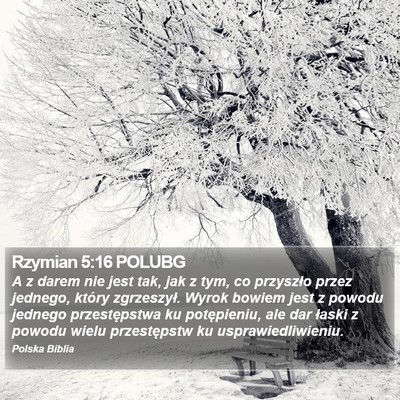 Rzymian 5:16 POLUBG Bible Verse Image