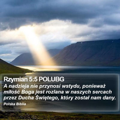 Rzymian 5:5 POLUBG Bible Verse Image