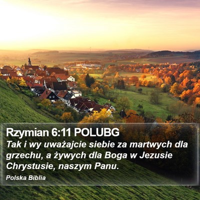 Rzymian 6:11 POLUBG Bible Verse Image