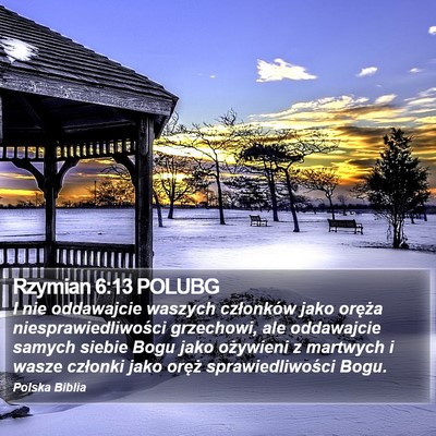 Rzymian 6:13 POLUBG Bible Verse Image