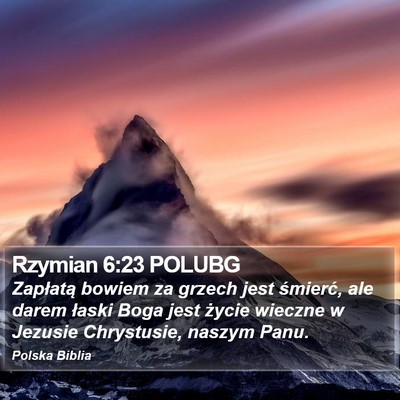 Rzymian 6:23 POLUBG Bible Verse Image
