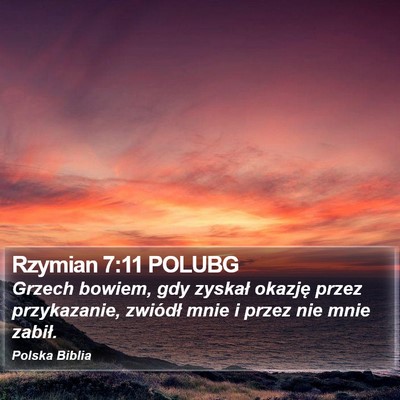 Rzymian 7:11 POLUBG Bible Verse Image