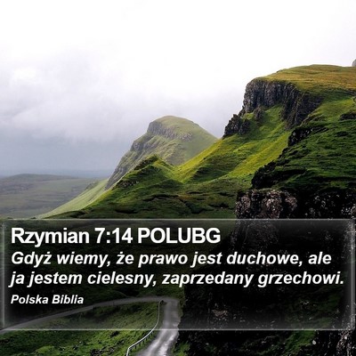 Rzymian 7:14 POLUBG Bible Verse Image