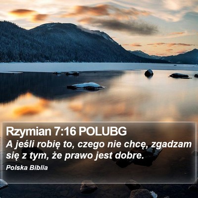 Rzymian 7:16 POLUBG Bible Verse Image