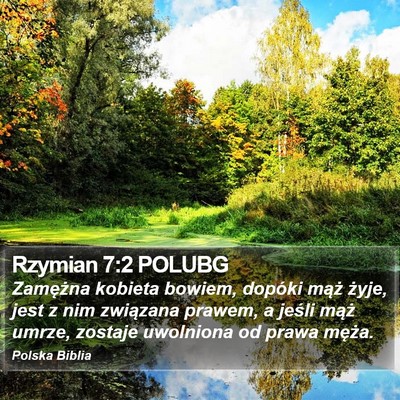 Rzymian 7:2 POLUBG Bible Verse Image