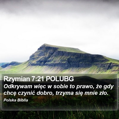Rzymian 7:21 POLUBG Bible Verse Image
