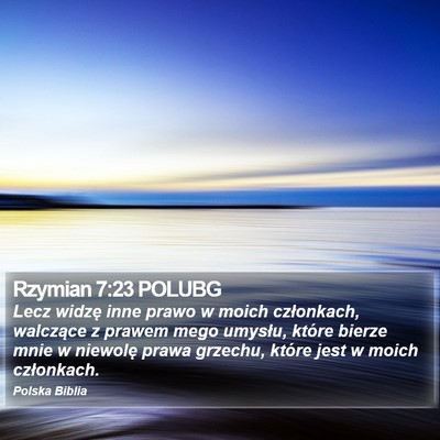 Rzymian 7:23 POLUBG Bible Verse Image