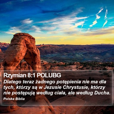 Rzymian 8:1 POLUBG Bible Verse Image