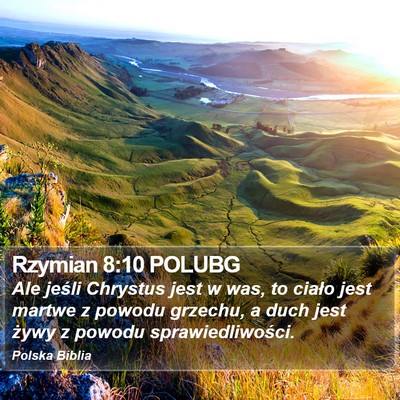 Rzymian 8:10 POLUBG Bible Verse Image