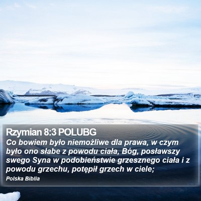 Rzymian 8:3 POLUBG Bible Verse Image