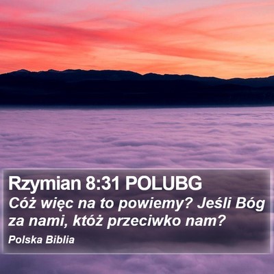 Rzymian 8:31 POLUBG Bible Verse Image