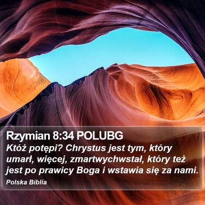 Rzymian 8:34 POLUBG Bible Verse Image