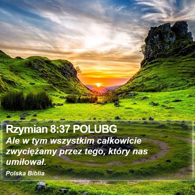 Rzymian 8:37 POLUBG Bible Verse Image