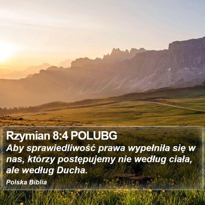 Rzymian 8:4 POLUBG Bible Verse Image