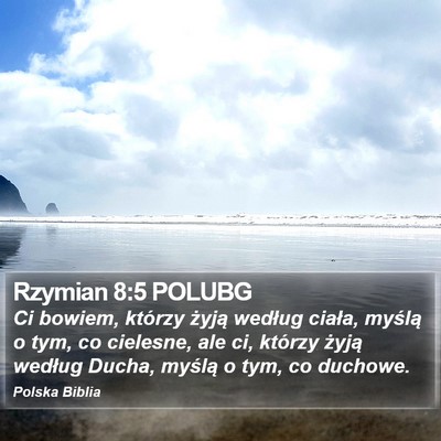 Rzymian 8:5 POLUBG Bible Verse Image